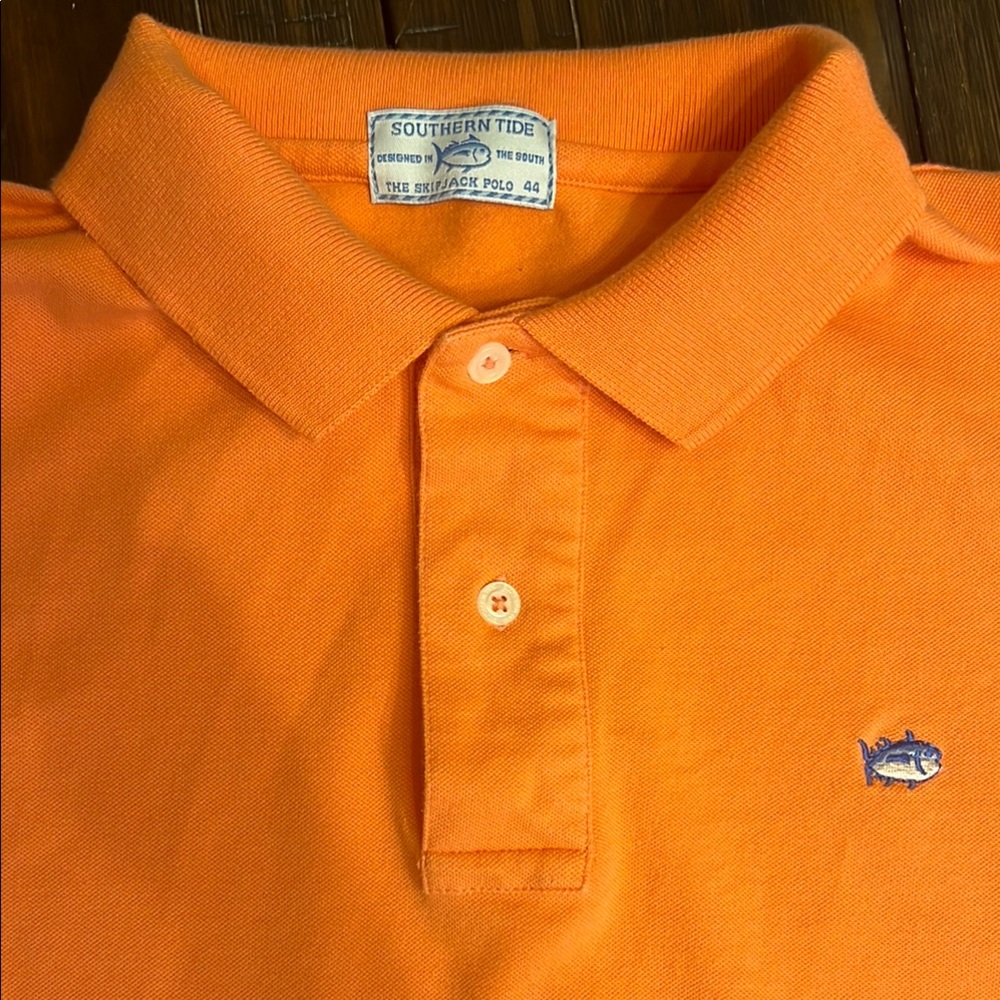 Southern Tide Peach Polo Shirt